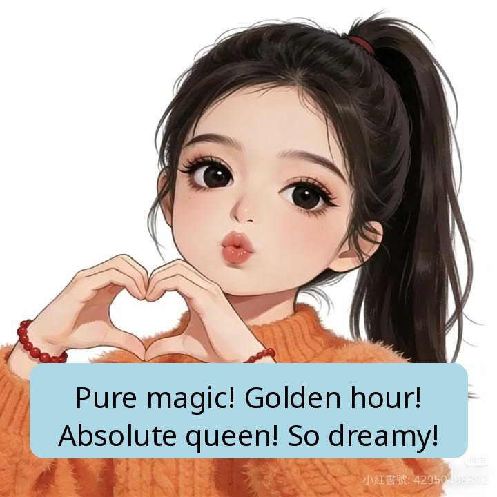 one word comment on girl pic for instagram 1